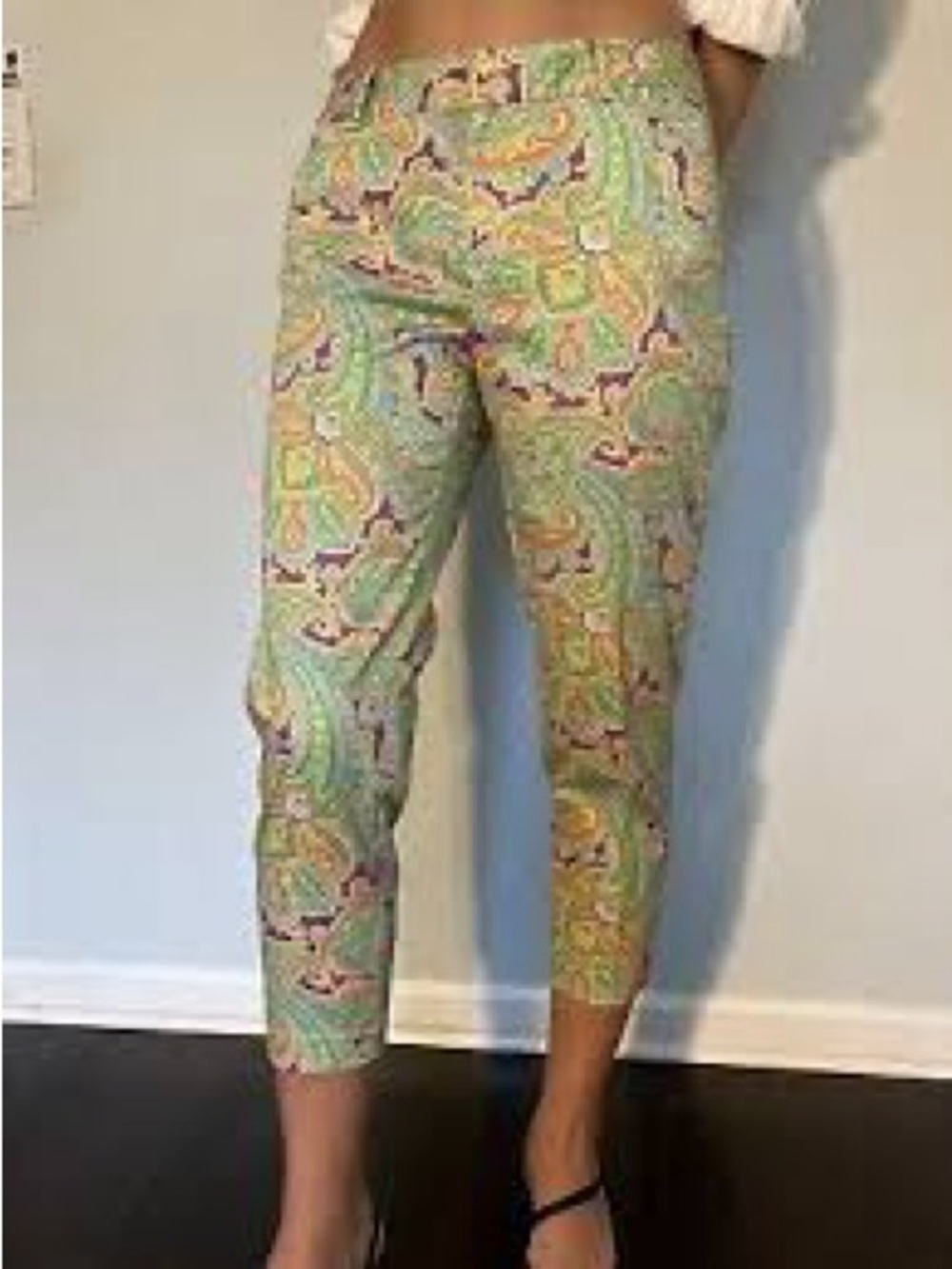 Ralph Lauren Paisley Print Ankle Golf Pants. 6